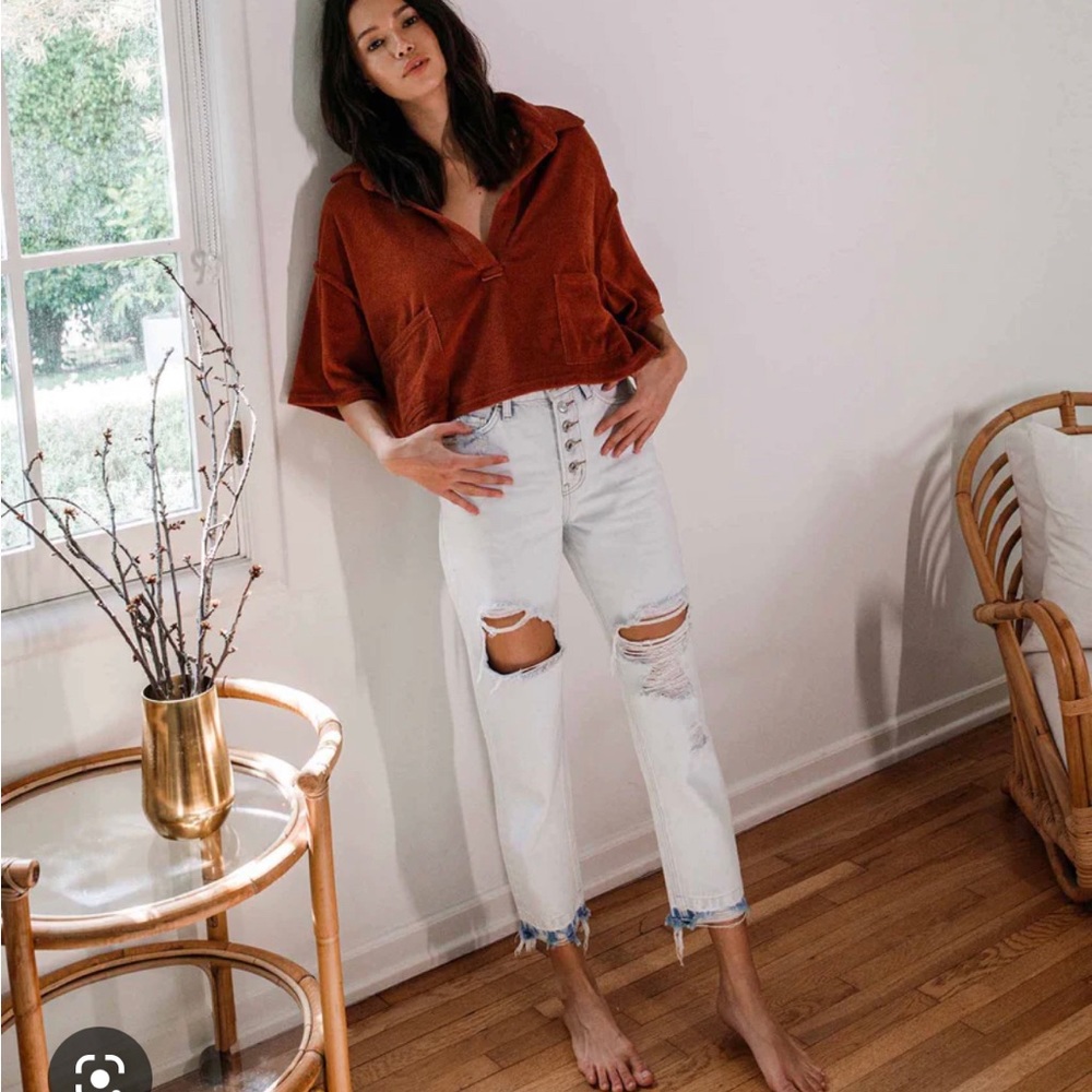 VERVET NWT 100% cotton, Emma Mom Jean, size 29